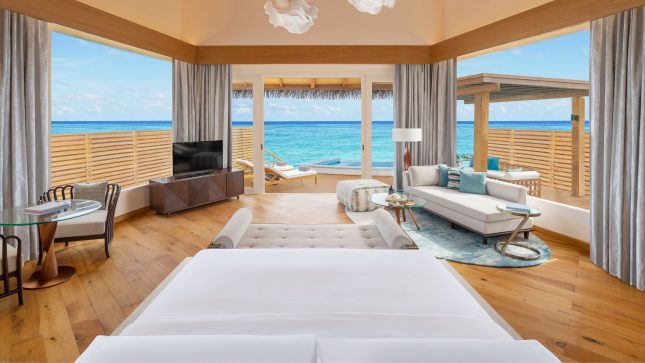 Overwater Pool Villa, 1 Bedroom Villa, 1 King, Sunrise & Sunset views