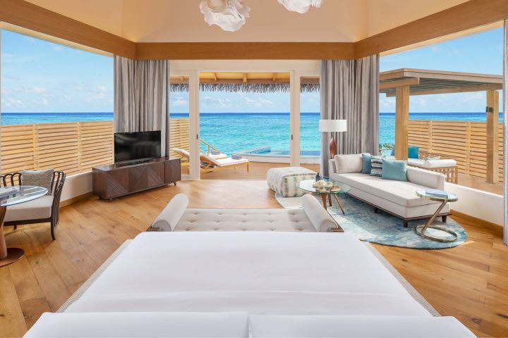 Overwater Pool Villa, 1 Bedroom Villa, 1 King, Sunrise & Sunset views