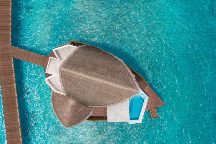 Overwater Pool Villa, 1 Bedroom Villa, 1 King, Sunrise & Sunset views