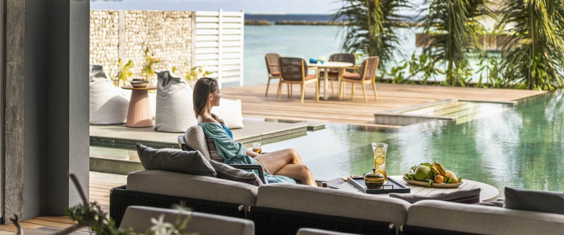 Two-Bedroom Oceanfront Bungalow – Partial Sea View