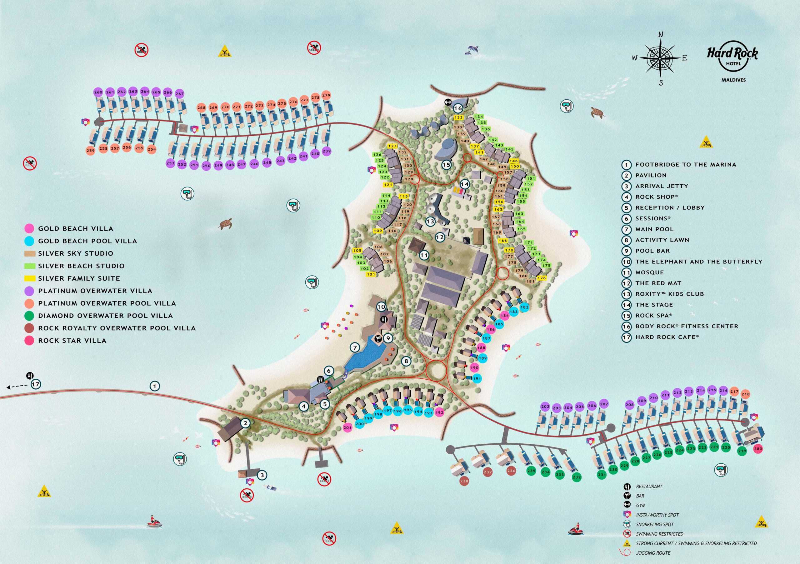 Hard Rock Hotel Maldives - Map