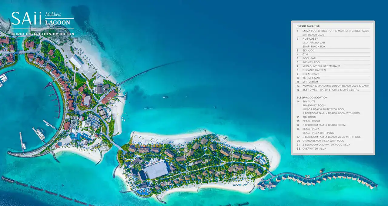 SAii Lagoon Maldives - Map