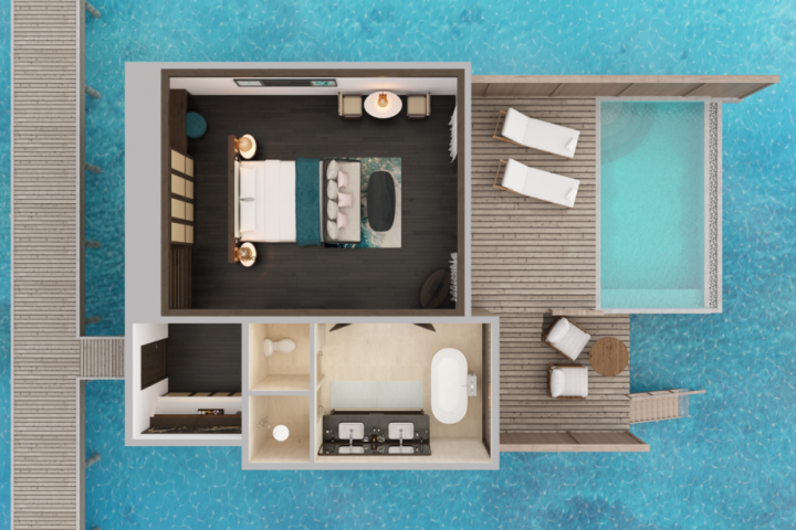 Over Water Pool Villa