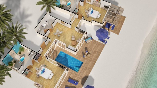 Two Bedroom Beach Suite With Pool