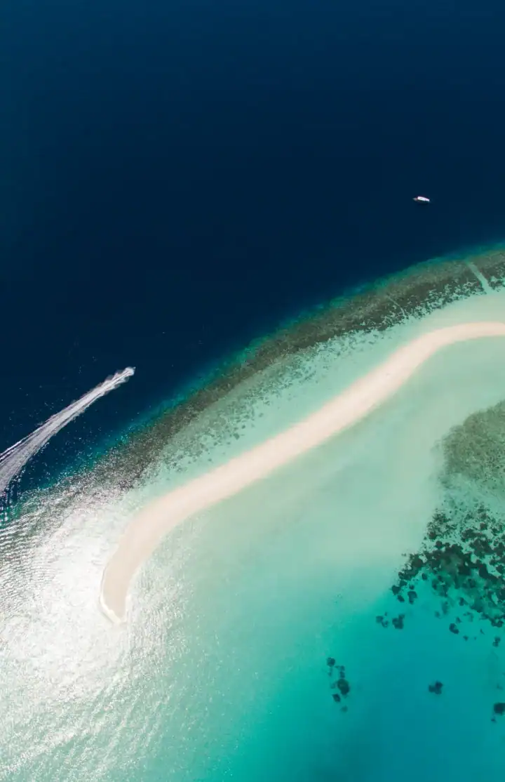 Constance Halaveli Hotel Aerial Views
