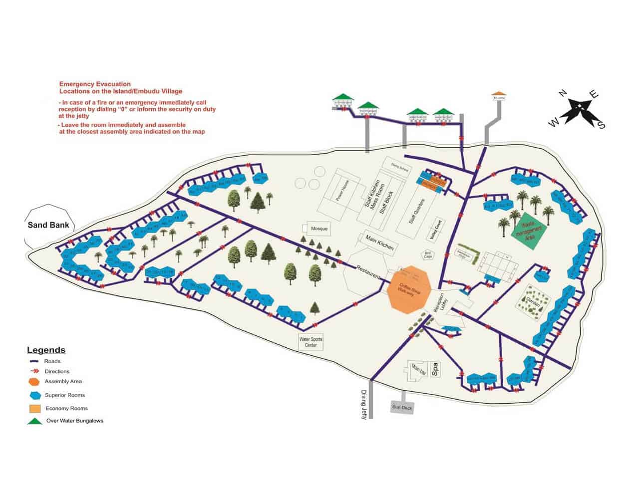 Embudu Village - Map