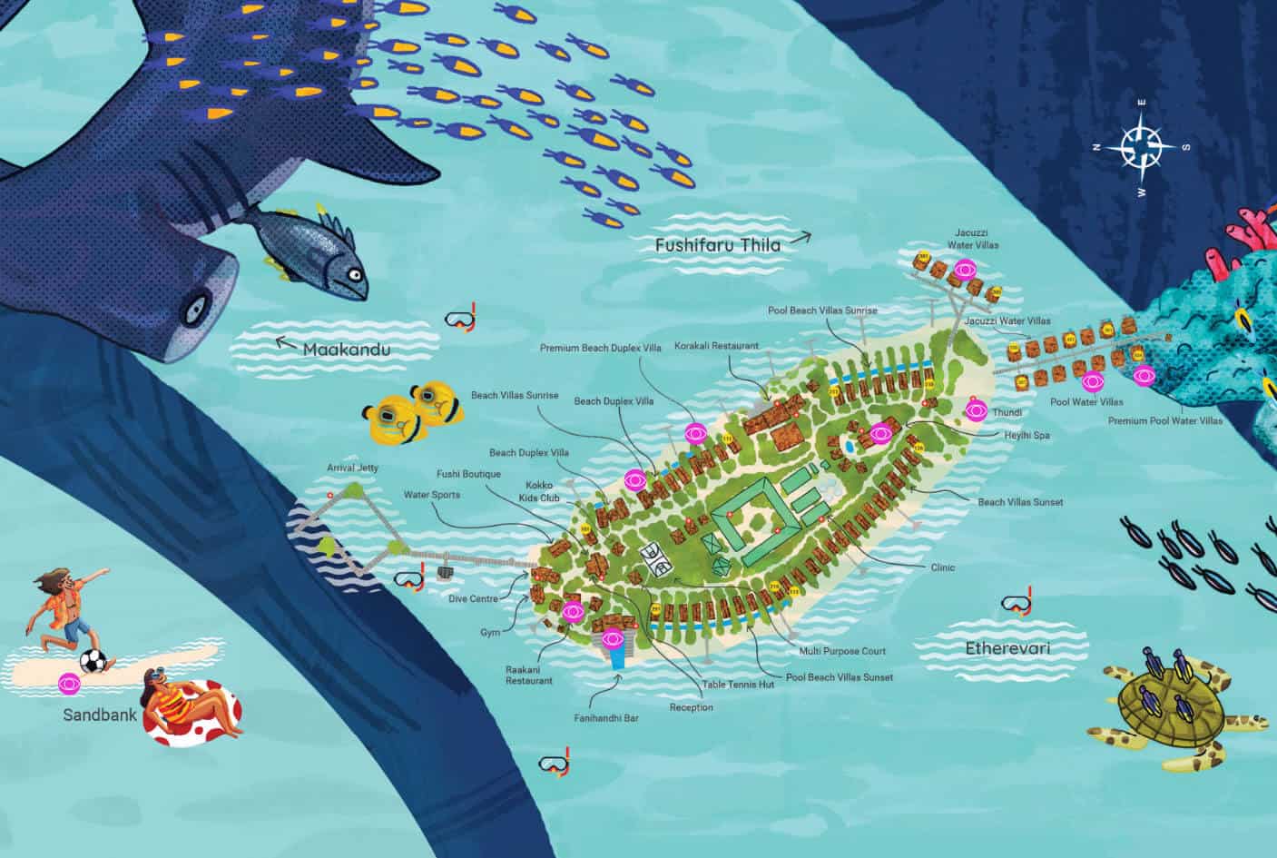 Fushifaru Maldives-MAP