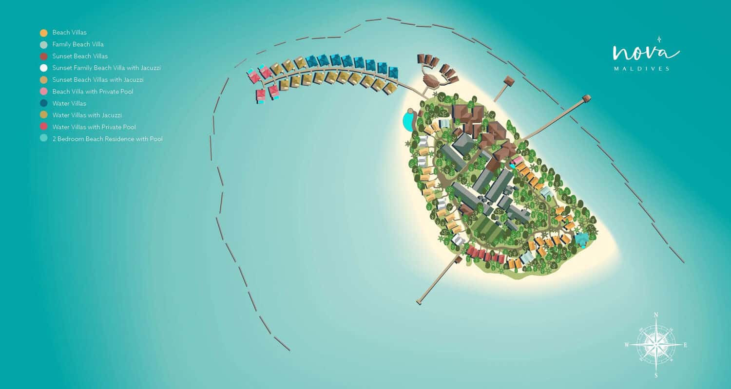 Nova Maldives - Map