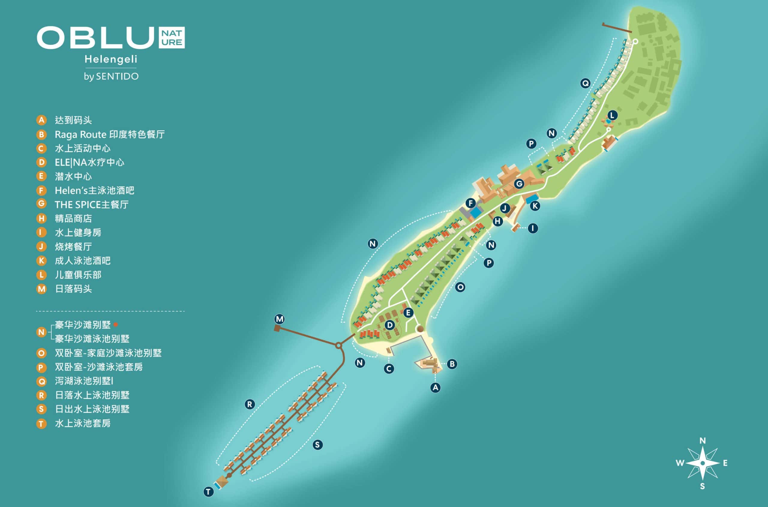 OBLU NATURE Helengeli by SENTIDO - Map