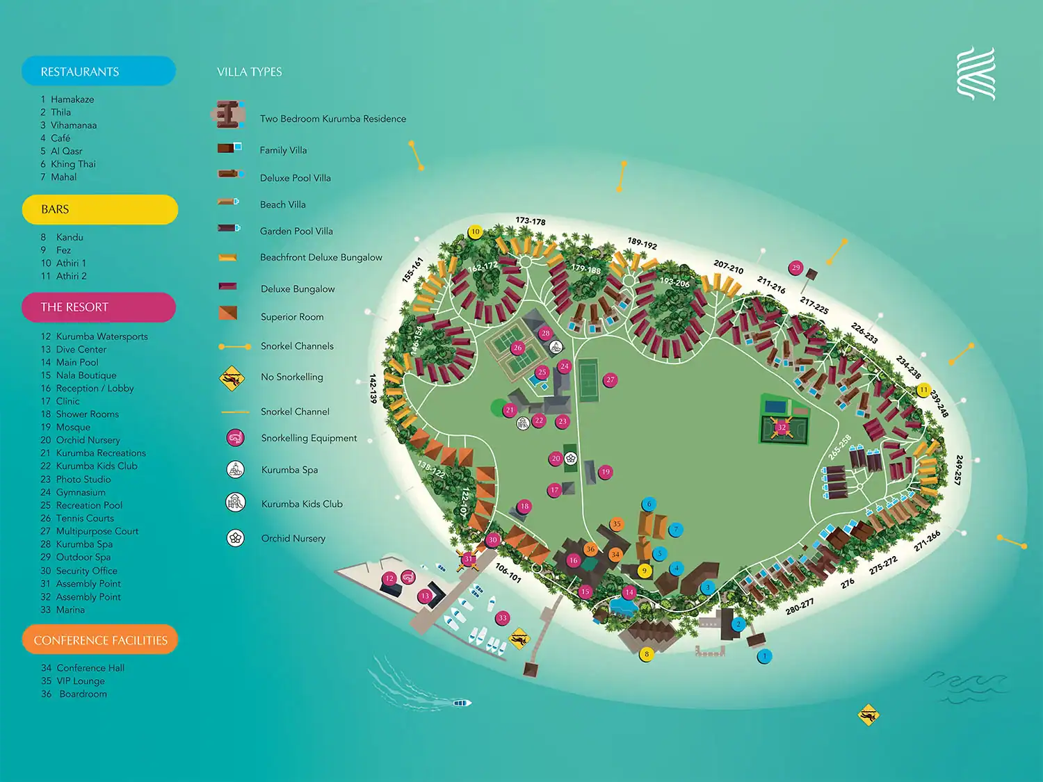 Kurumba Maldives - map