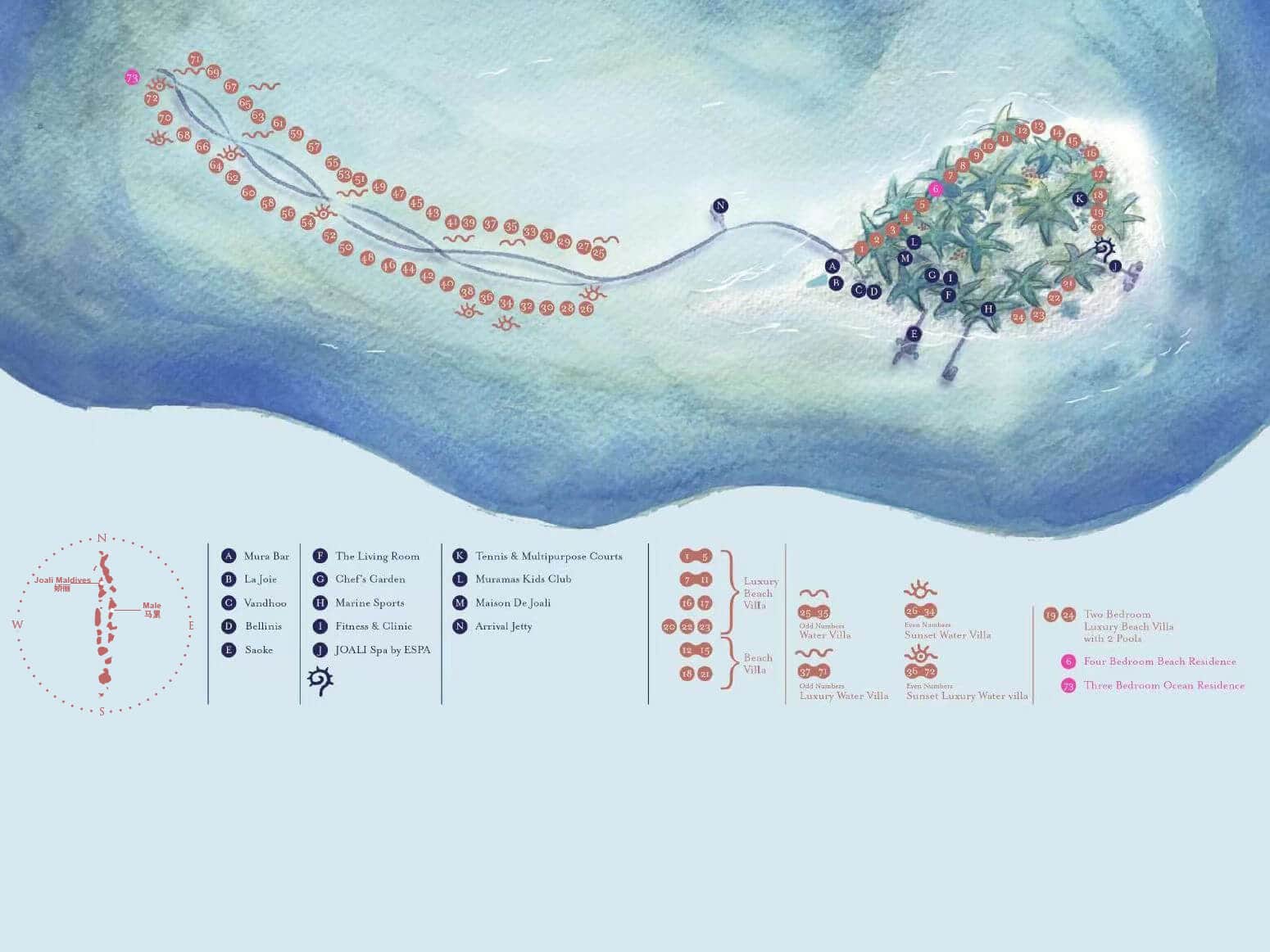Joali Maldives - Map