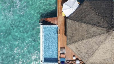Over Water Sunset Pool Villa