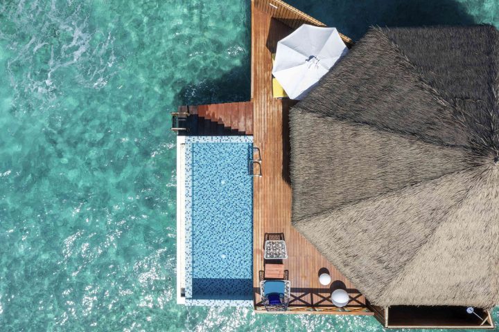 Over Water Sunset Pool Villa