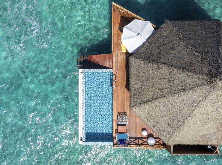 Over Water Sunset Pool Villa